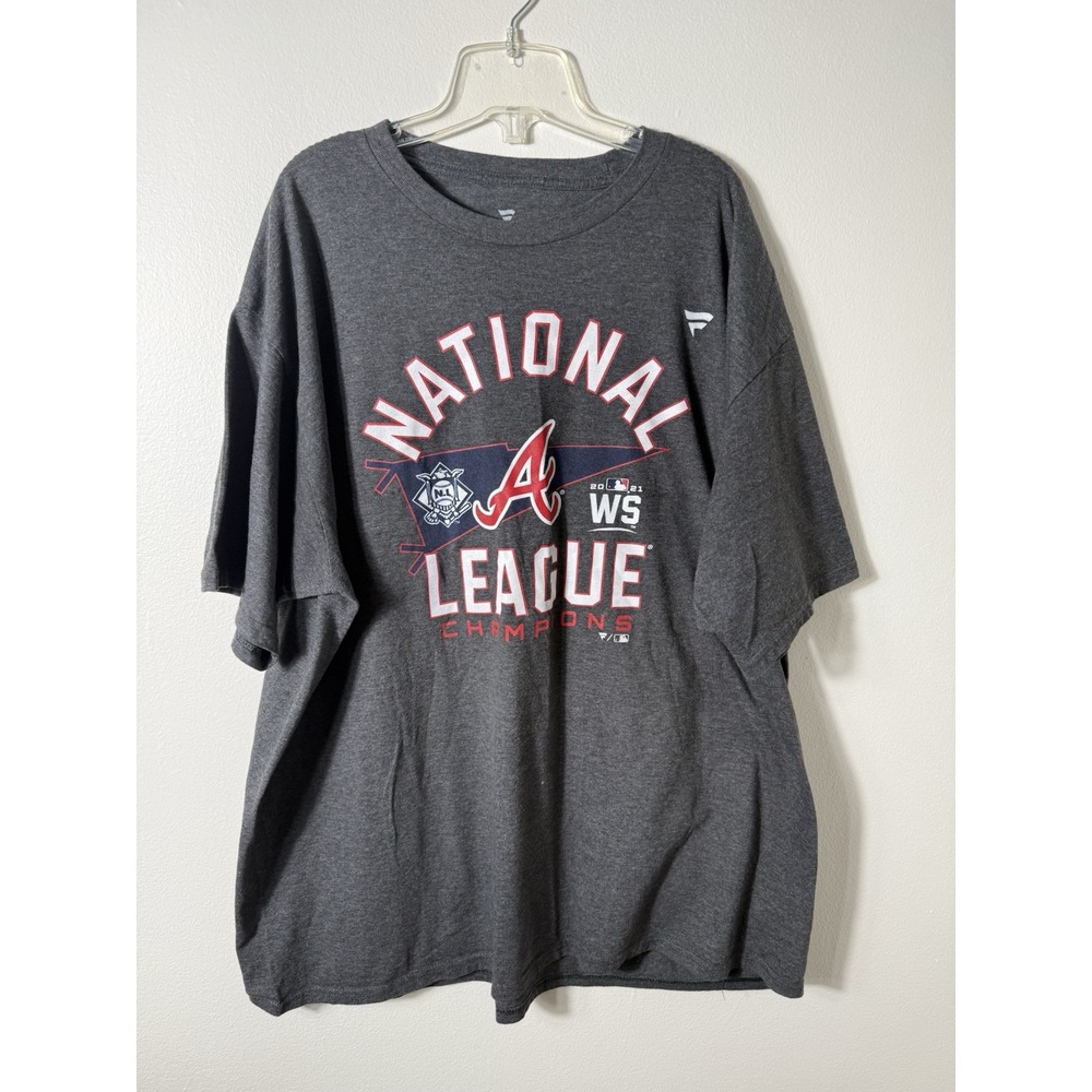 Braves 2021 Atlanta Baseball‎ NATIONAL Champions mens 2XL